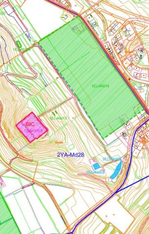 Plano MUROS DE ATERRAZAMIENTO DEL CASTILLEJO