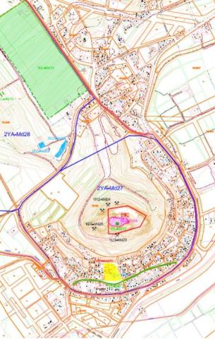 Plano YACIMIENTO ARQUEOLOGICO CERRO MONTEAGUDO