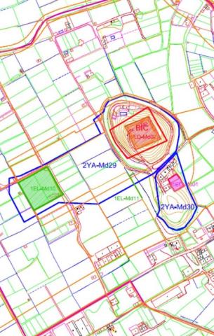 Plano mapa MURO Y CANALIZACIONES DE LARACHE